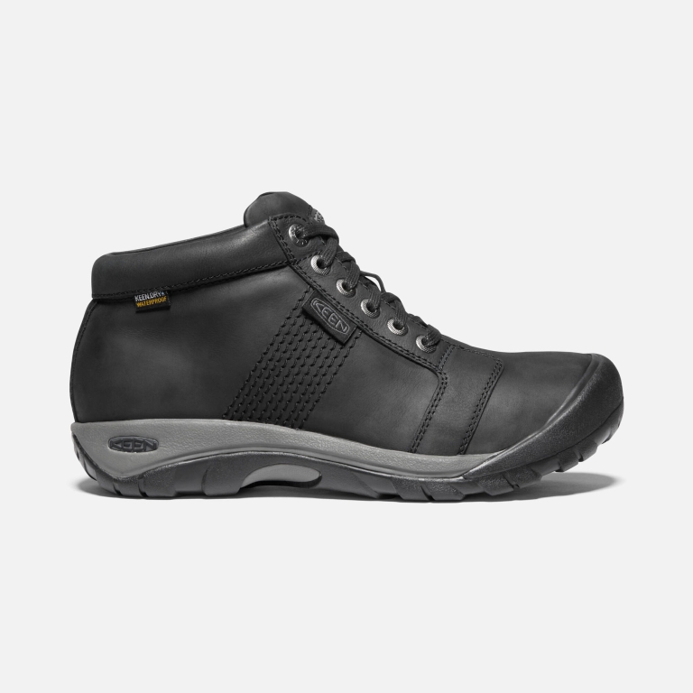 Keen Austin Waterproof Boots - Men's Black Boots